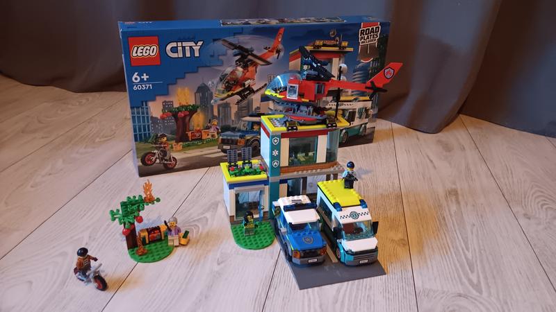 LEGO City Emergency Vehicles HQ 60371 Building Toy Set (706 Pieces