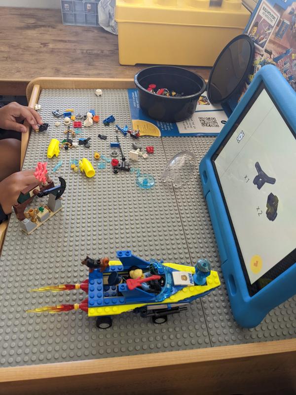 building Legos with the app