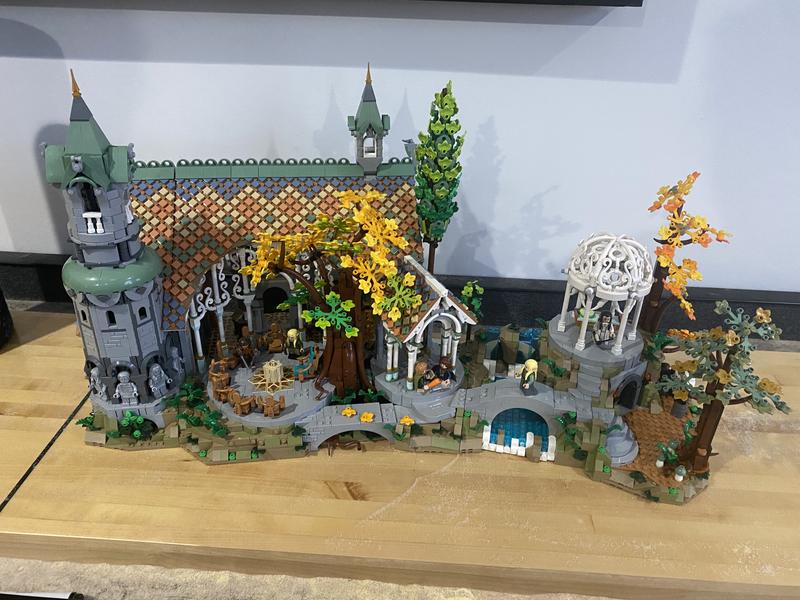 Rivendell has some of the most detail in any LEGO set I've ever owned.  Truly a work of art. : r/lego