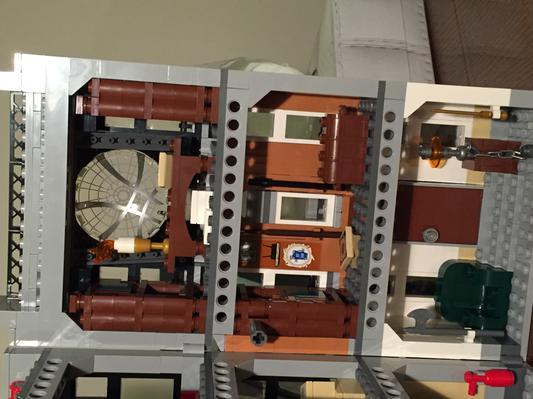 The inside of the Sanctum Sanctorum, not the sticker references on the 2nd story