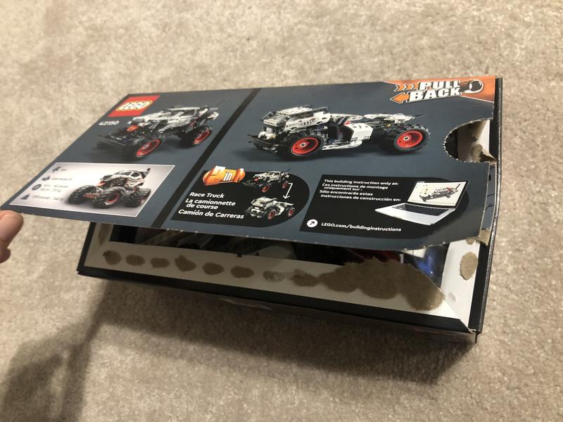 Easy open box may be used to store parts