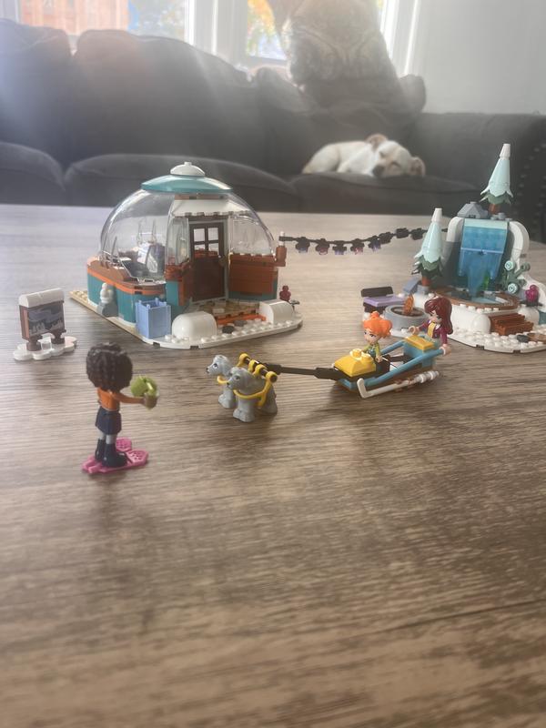 LEGO Friends Igloo Holiday Adventure 41760 Building Toy Set for Ages 8+,  with 3 Dolls, 2 Dog Characters, A Winter Themed Gift for Kids 8-10 Who Love