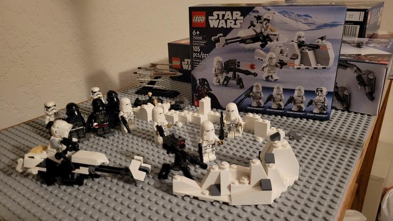 Lego 75320 star wars pack de combat snowtrooper, set collector