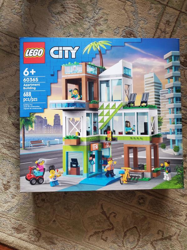 LEGO City Apartment Building Fun Toy Set with Connecting Room Modules 60365