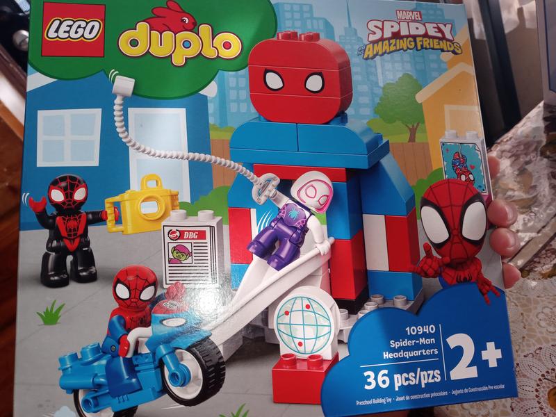  LEGO DUPLO Marvel Spider-Man Headquarters 10940 Spidey and His  Amazing Friends TV Show Building Toy for Kids; New 2021 (36 Pieces) : Toys &  Games