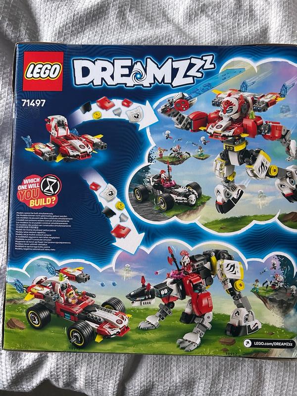 LEGO DREAMZzz Cooper's Tiger Mech & Zero's Hot Rod Car 71497