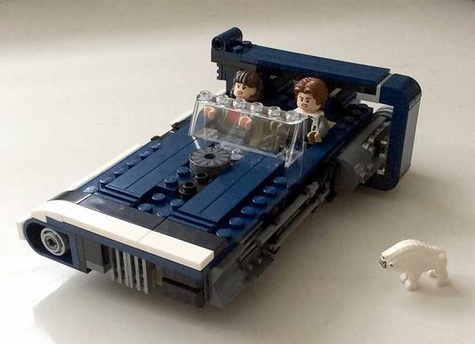 Half of a sleek ride