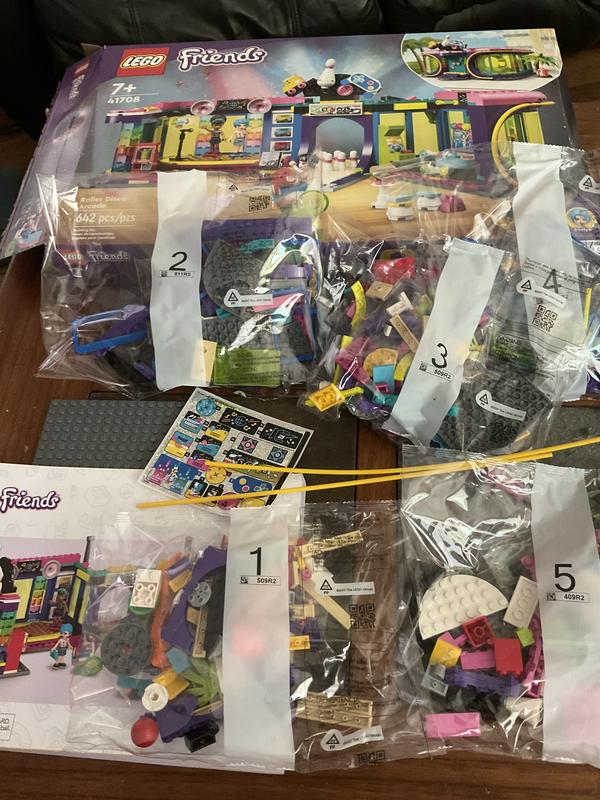 Each section of the build is separately bagged