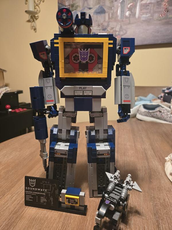 LEGO Icons Transformers Soundwave Model Kit 10358 Building Kit