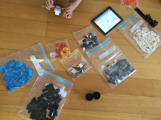 Bags sorted by color