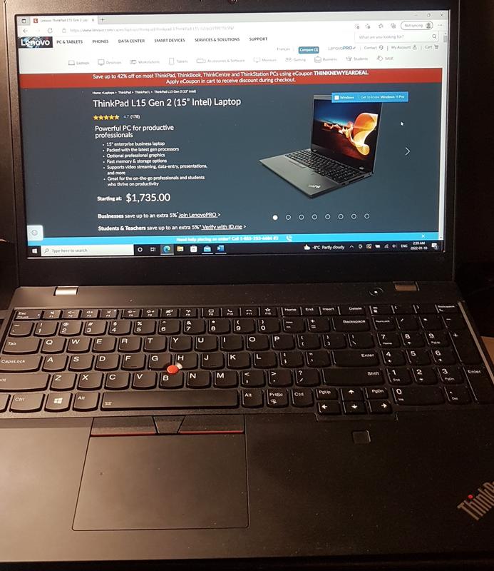 Lenovo ThinkPad L15 Gen 2 Laptop | Lenovo CA Lenovo ThinkPad L15 Gen 2 Laptop | Lenovo CA