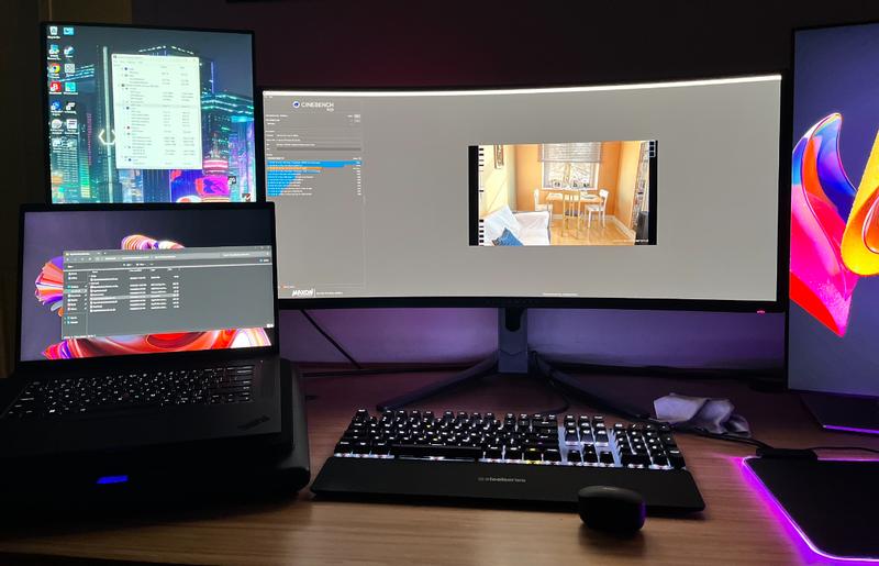 (Docking station is under cooling pad)