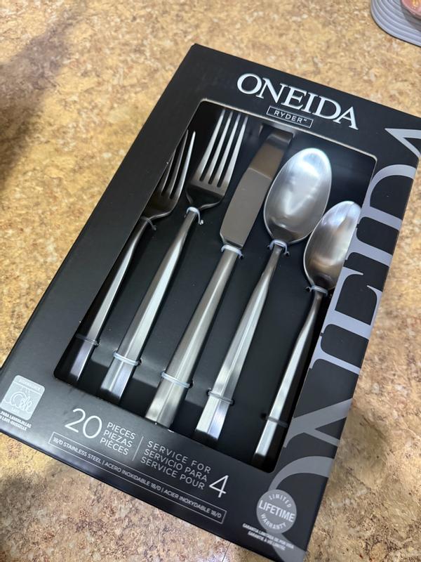 Ryder Satin 20-Piece Flatware Set – Lenox Corporation Ryder Satin 20-Piece Flatware Set – Lenox Corporation