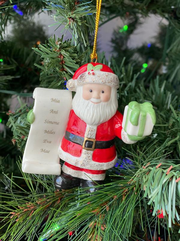 NHL Los Angeles Kings Personalized Santa Claus Hockey Team Logo Christmas Led Acrylic Ornament