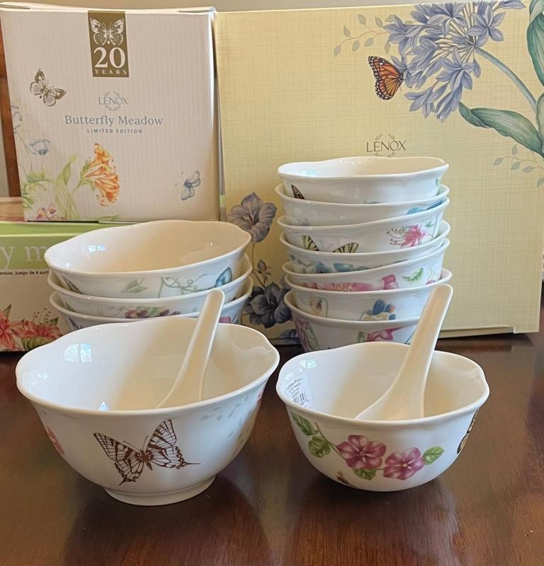 Lenox butterfly meadow dessert bowls set of 4 best sale