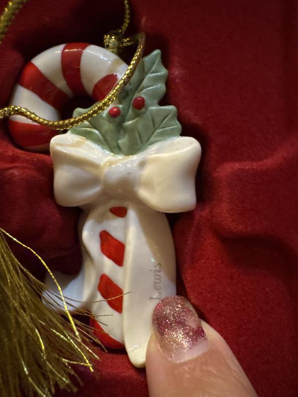 Personalized Candycane 2-Piece Ornament Set – Lenox Corporation