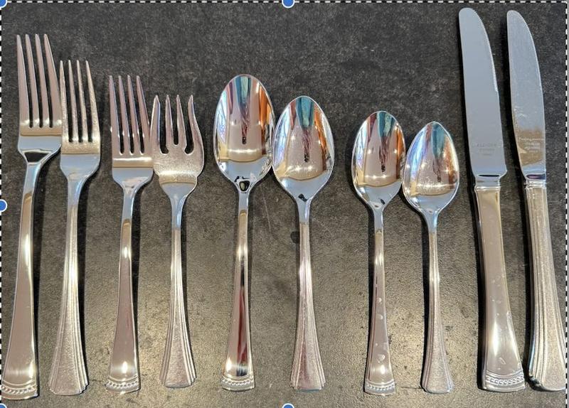 Portola vs. current (35 yr old) flatware