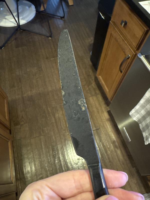 Always rinsed and dishwashed standing up with mild detergent