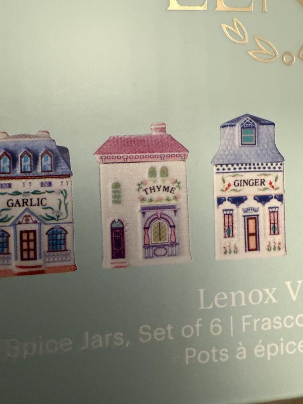 Lenox Spice Village 6-Piece Garden District Spice Jar Set – Lenox