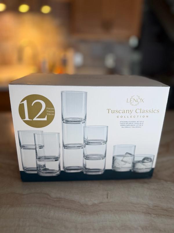 Tuscany Classics Stackable Clear 12-Piece Set – Lenox Corporation