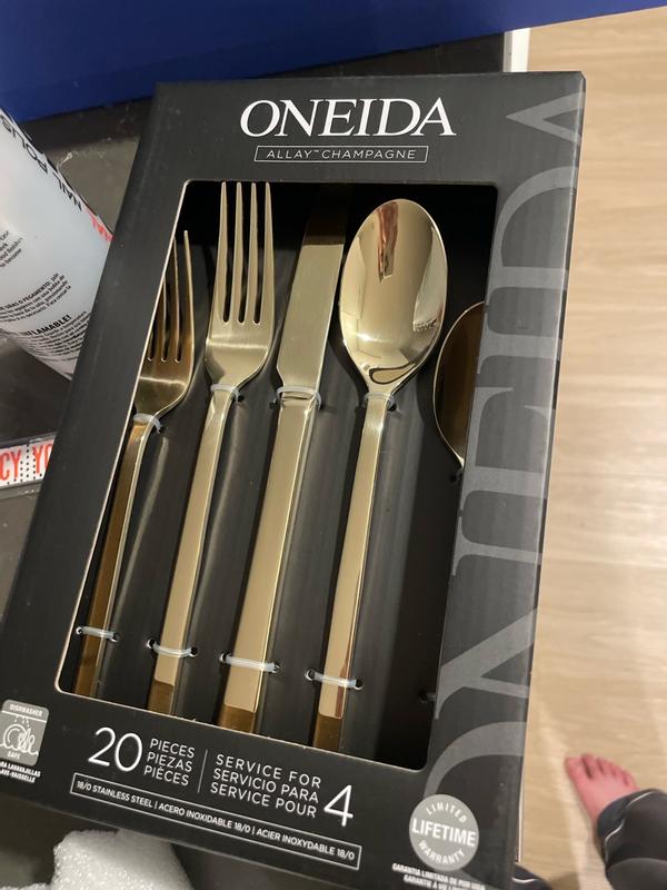 Oneida, Allay 20-Piece Everyday Flatware Set, Service For 4 | Zola