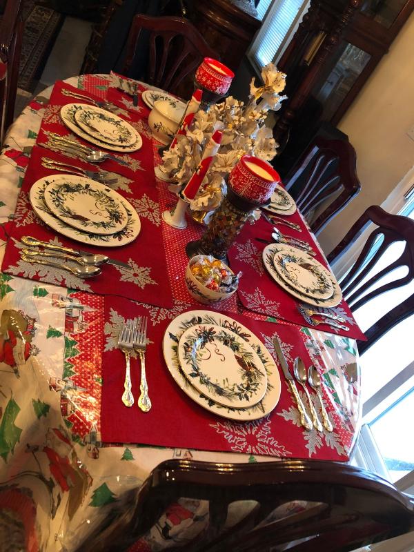 Lenox winter greetings salad plate sale