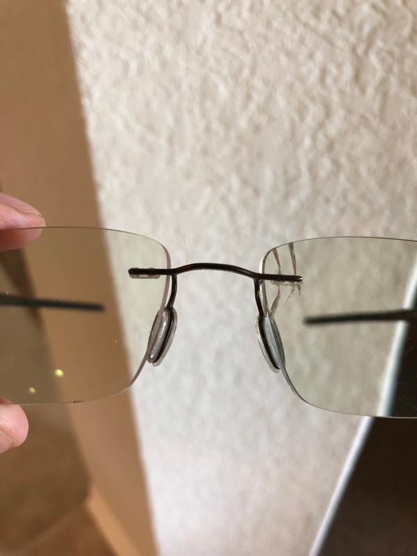 Broken Glasses Lense