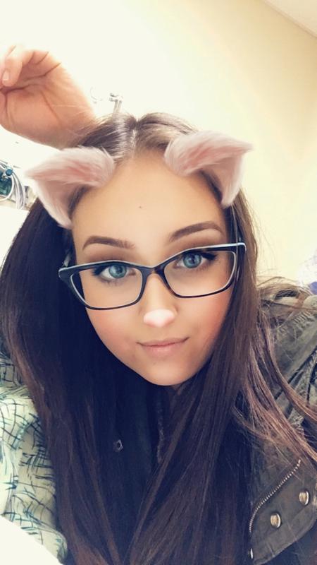 Sorry, I don't have many photos of me wearing them lol. Only Snapchat photos!