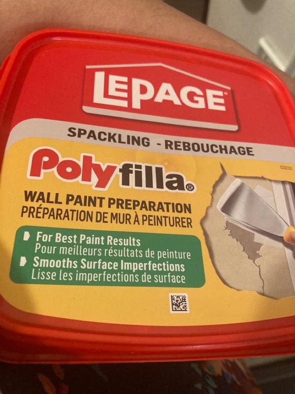 LePage Polyfilla Wall Paint Preparation Spackling, Hole/Crack Repair