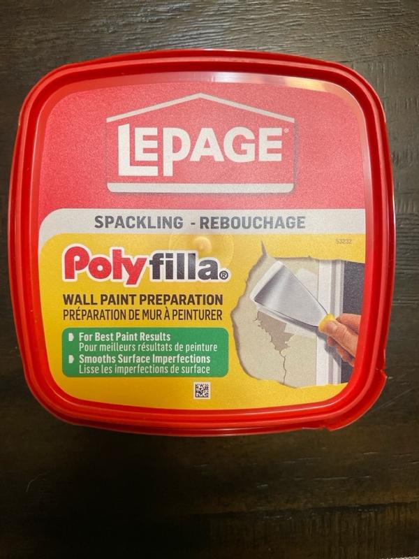 LePage Polyfilla Wall Paint Preparation Spackling, Hole/Crack Repair