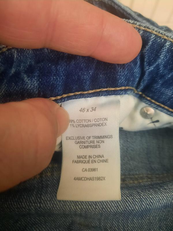 Mes jeans modèle et grandeur.