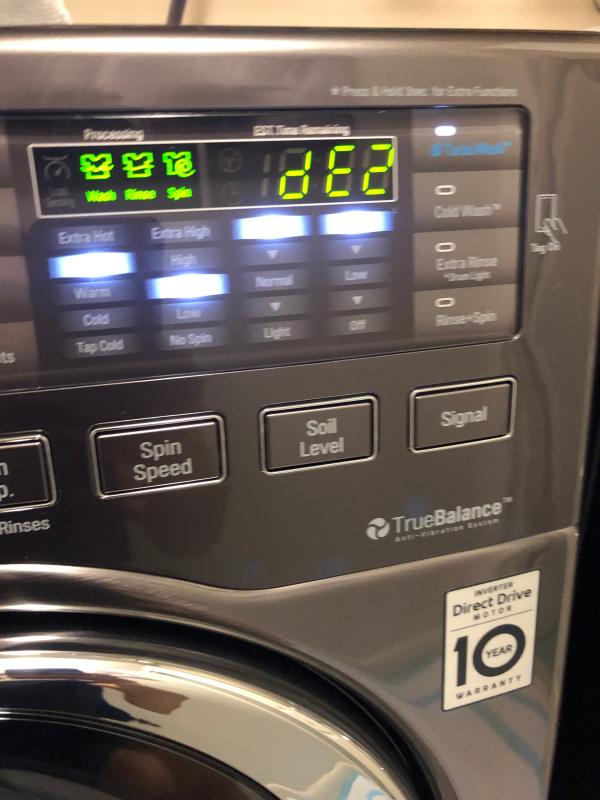 LG DLEX4370W 7.4 cu. ft. UltraLarge Capacity Electric Dryer w