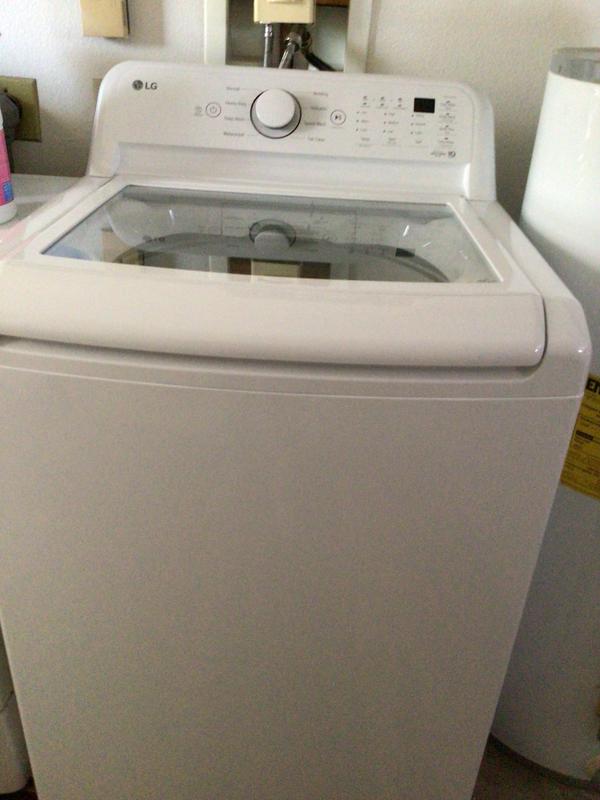 LG WT7100CW: 4.5 cu. ft. Top Load Washer