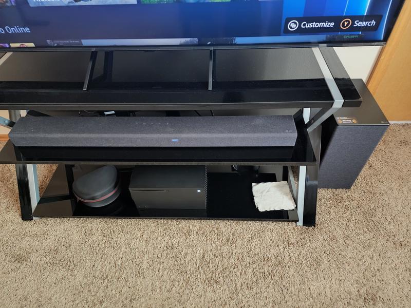Sleek Design- Soundbar and Subwoofer