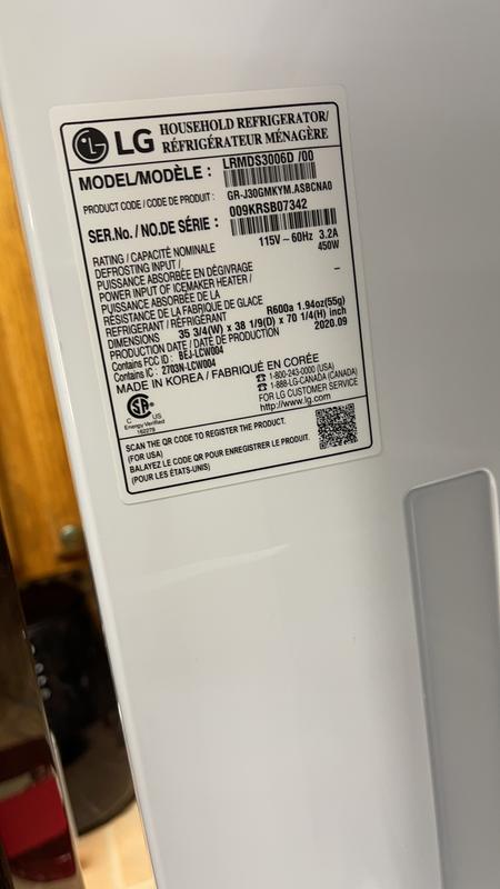 30 cu. ft. Smart Refrigerator - LRMDS3006D