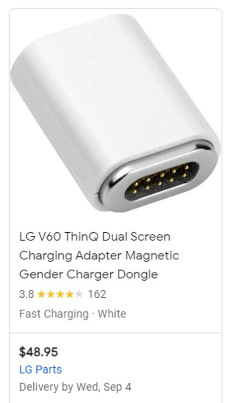 LG V60 Dual Screen case & 1 LG hotsell charge adapter