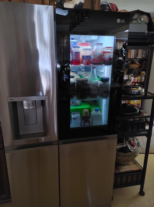 LG LRSOS2706S: 27 cu. ft. Side-By-Side InstaView™ Refrigerator