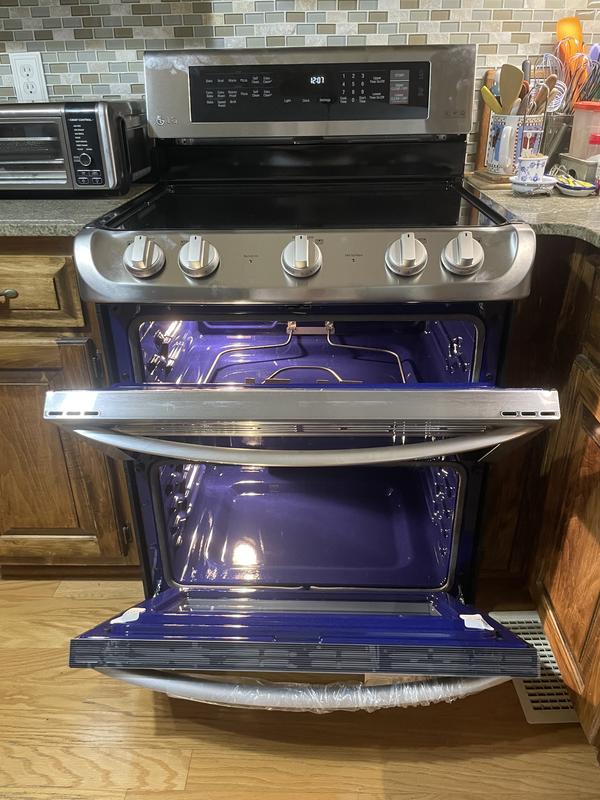 LG Cu Ft Electric Double Oven Range With ProBake LDE4413ST