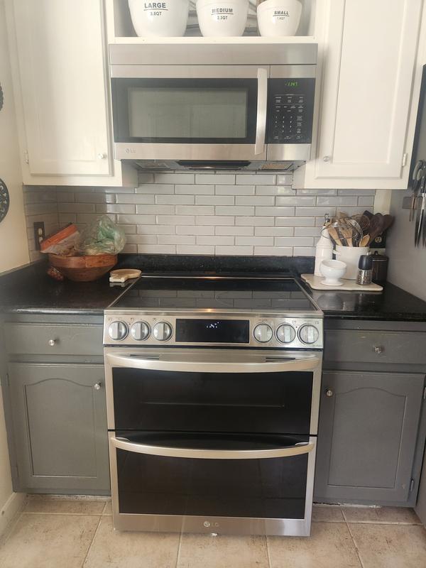 30-in Glass Top 5 Burners 3-cu ft / 4.3-cu ft Self-cleaning