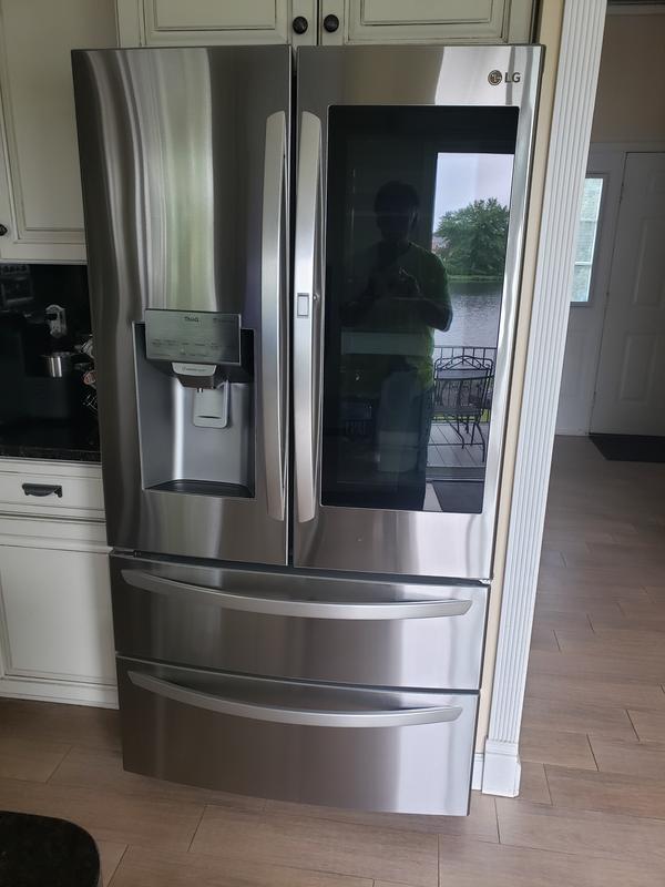  LG LMXS28596S 28 Cu. Ft. Stainless French-Door Smart Wi-Fi  Enabled Refrigerator : Appliances