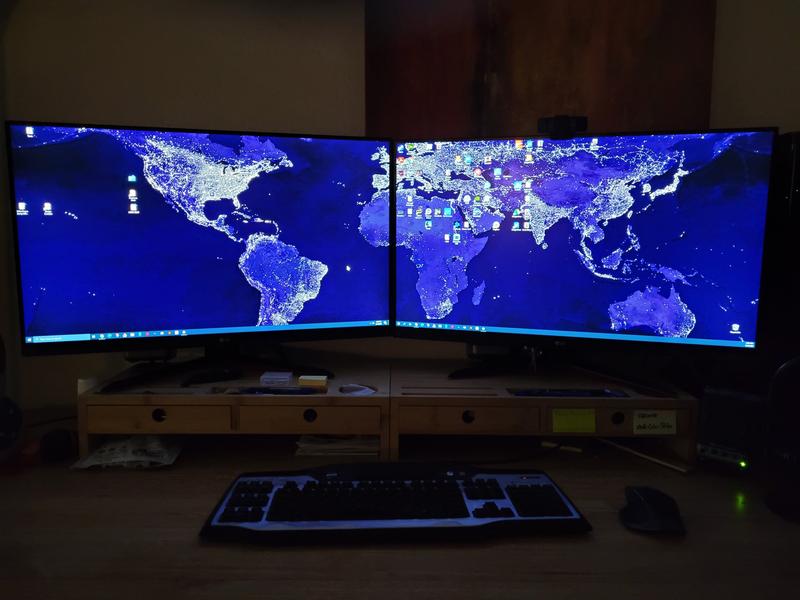 New dual LG 32" monitors
