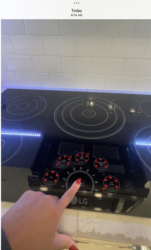 Lg 36 electric deals cooktop