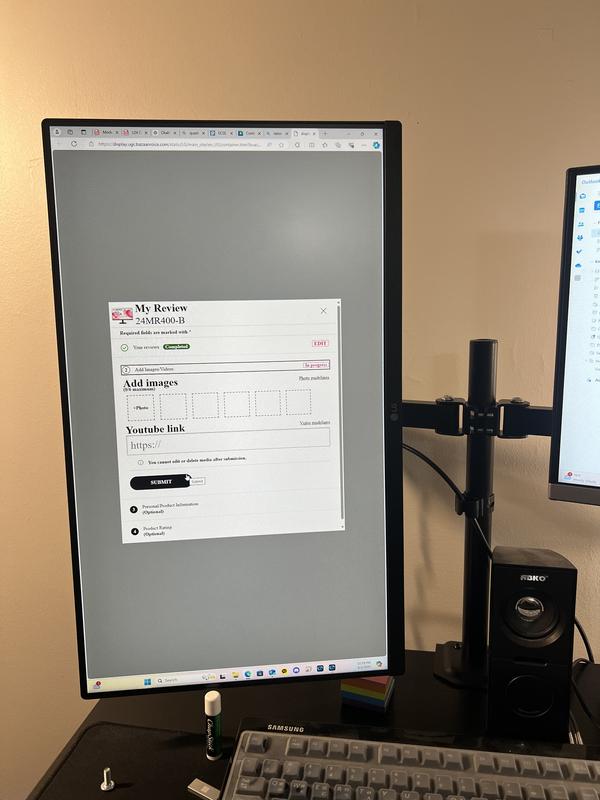 LG Monitor 24-Inch FHD IPS 100Hz FreeSync - 24MR400-B LG Monitor 24-Inch FHD IPS 100Hz FreeSync - 24MR400-B