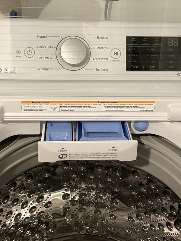LG 4.5 cu. ft. Top Load Washer - White - WT7100CW