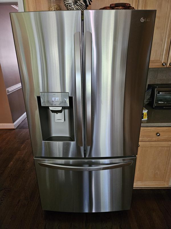 LG 28 cu. ft. 3 Door French Door Refrigerator with Ice and Water Dispenser  and Craft Ice in PrintProof Stainless Steel LHFS28XBS - The Home Depot