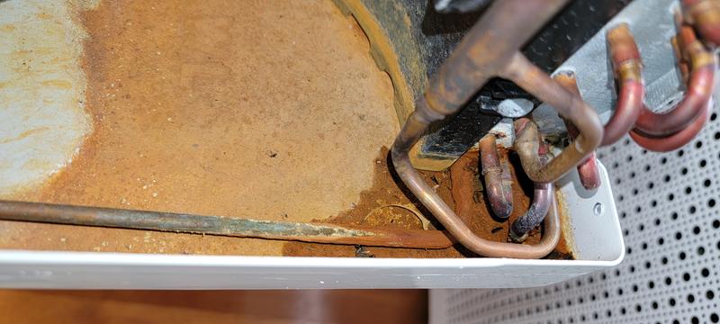 Rusted and corroded piping