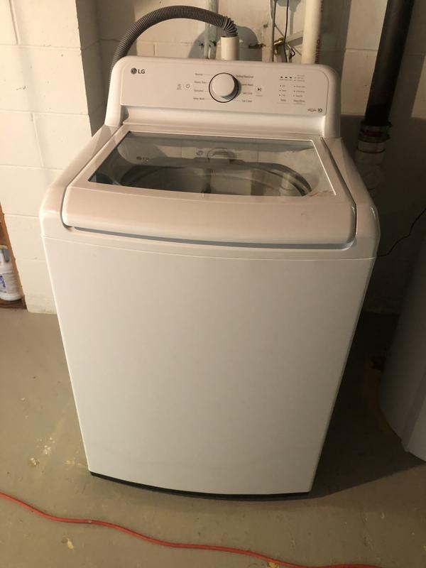 LG 27 in. 4.1 cu. ft. Top Load Washer with 4Way Agitator, Slam Proof