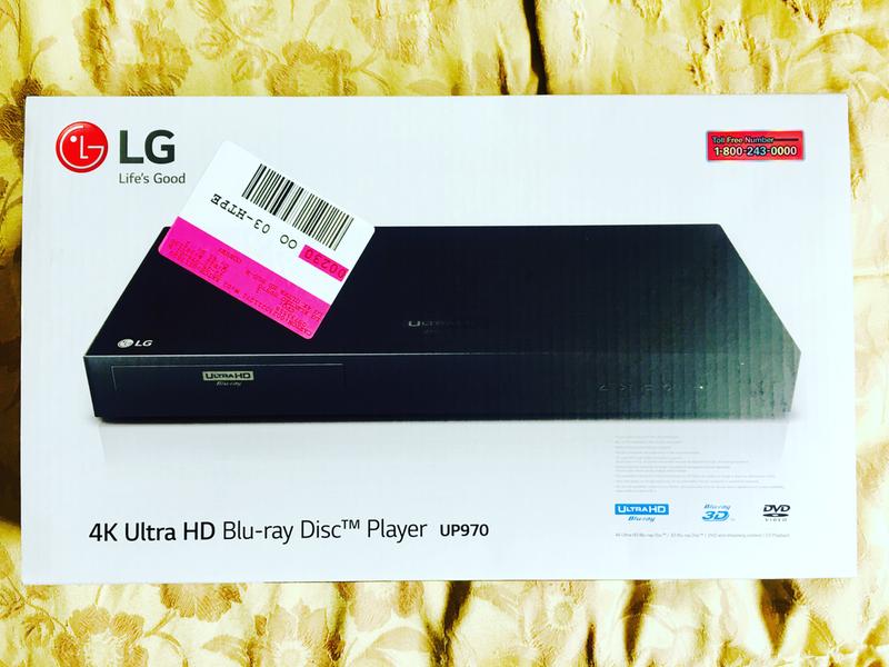 LG UP970 Region Free 4K UBD Ultra HD Smart Blu-Ray Player Multi Region 110  220 240 Volts