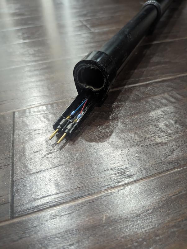 Broken vacuum pipe