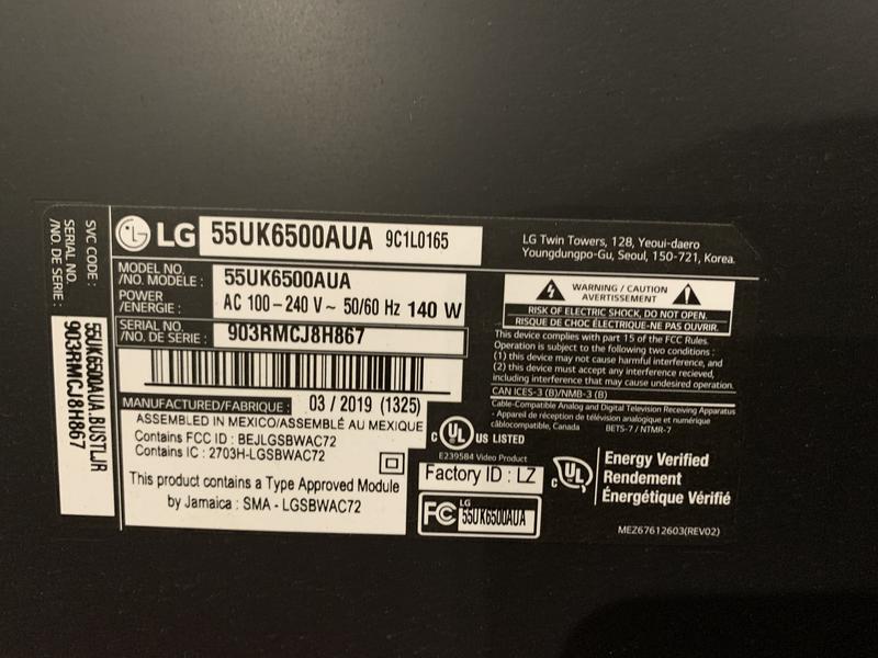 LG 43UK6500AUA: 43 Inch Class 4K HDR Smart LED UHD TV w/ AI